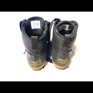 Black Sperry boots